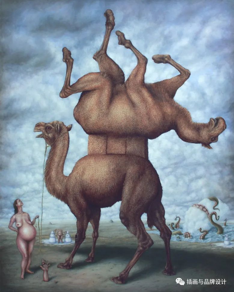 荒诞极端插画,荒诞主义插画