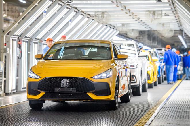 上汽名爵宁德工厂,上汽名爵5生产线