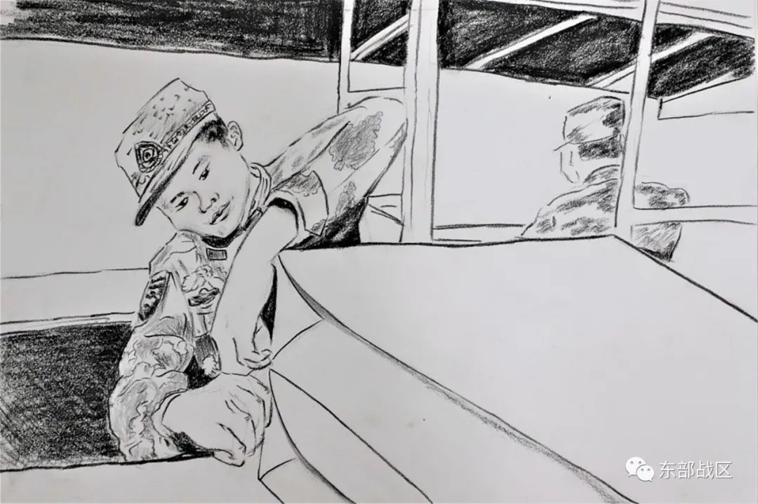 部队插画手绘简单,100张军旅手绘