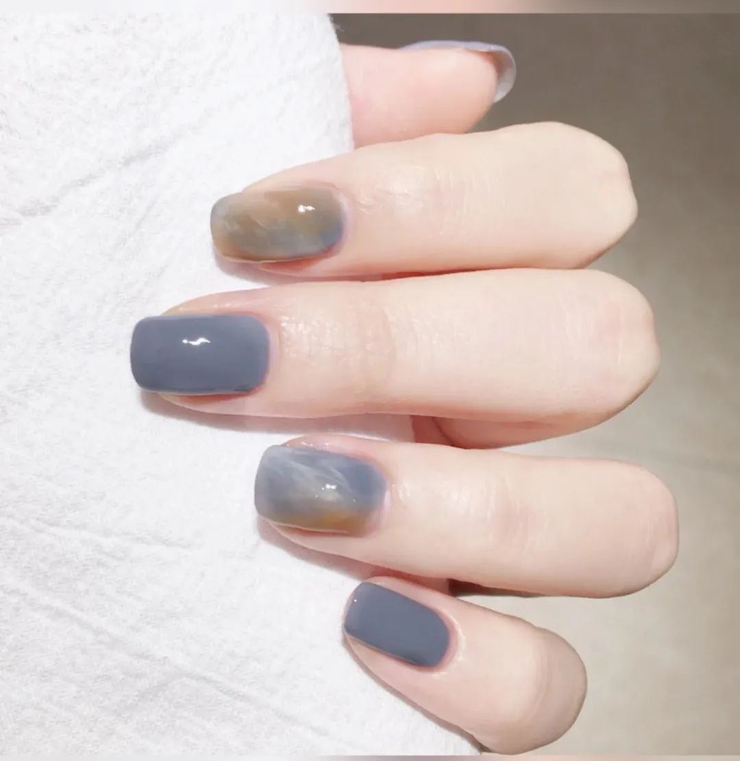 简单款美甲显手白高贵冬天,这100款秋冬美甲也太好看了吧