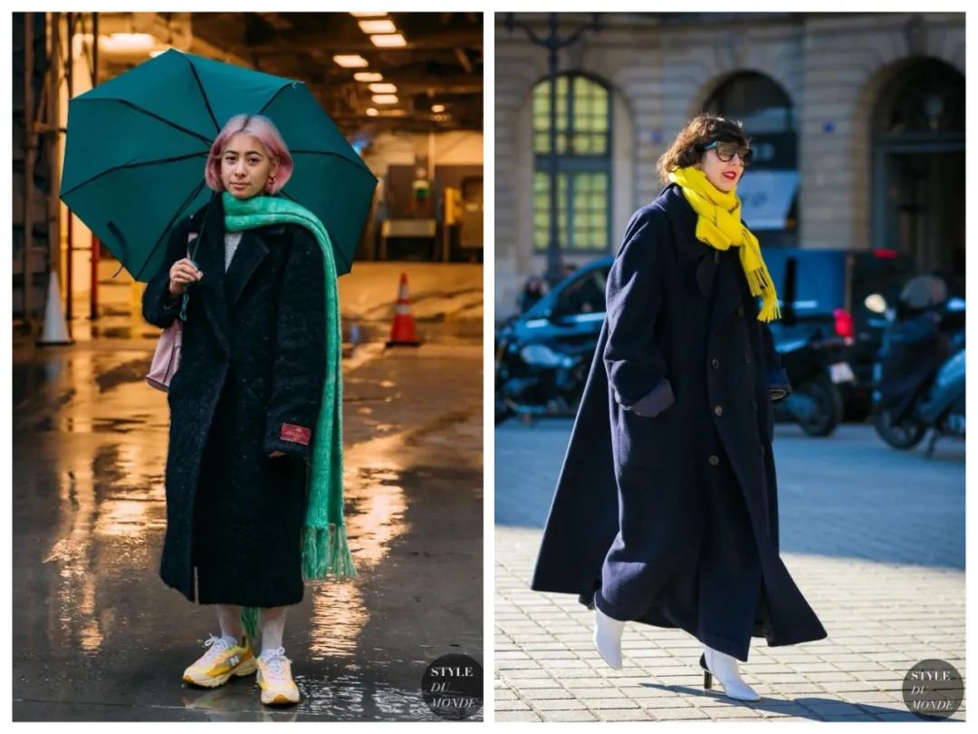 冬季的氛围感穿搭怎么能少了围巾,秋冬氛围感穿搭围巾