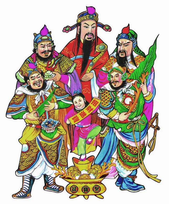 各路财神图,各路财神到我家文案
