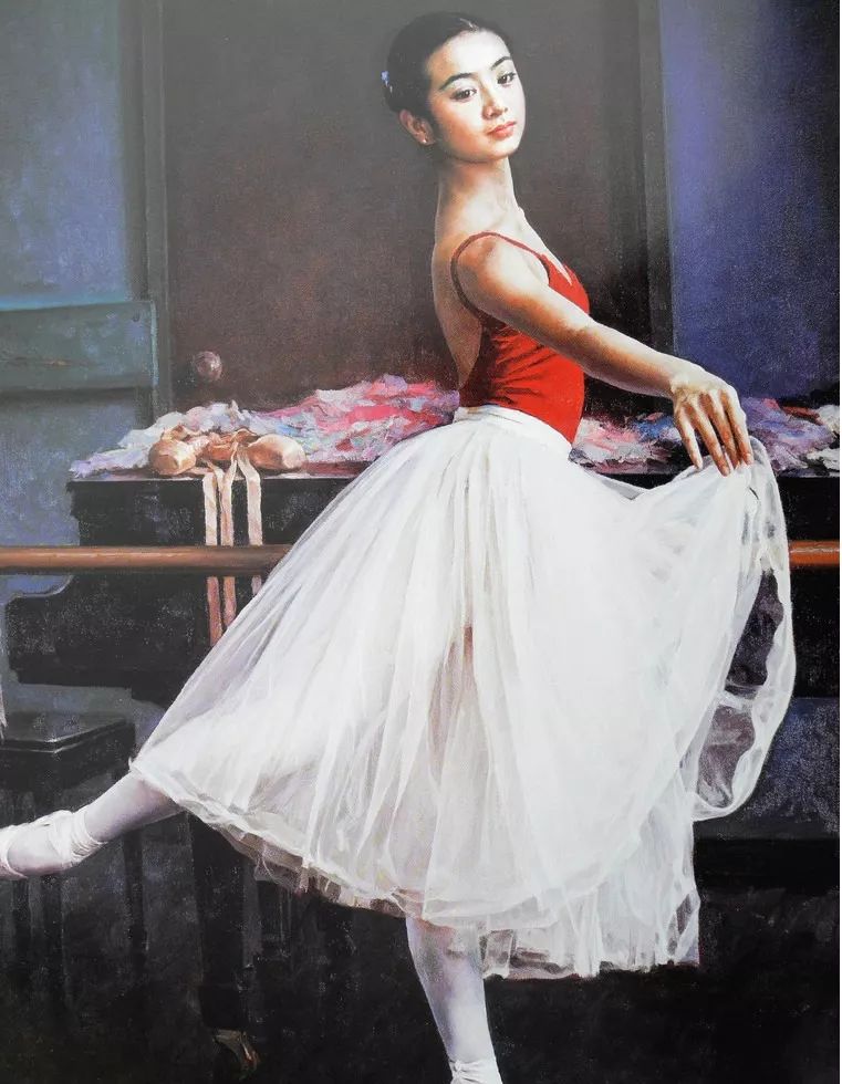 看完心跳加速！他*窥偷**老婆同事跳舞画了一组芭蕾少女卖了1200万