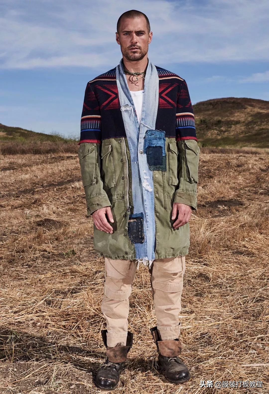 拼接设计潮流套装,拼接服装系列款式图大全