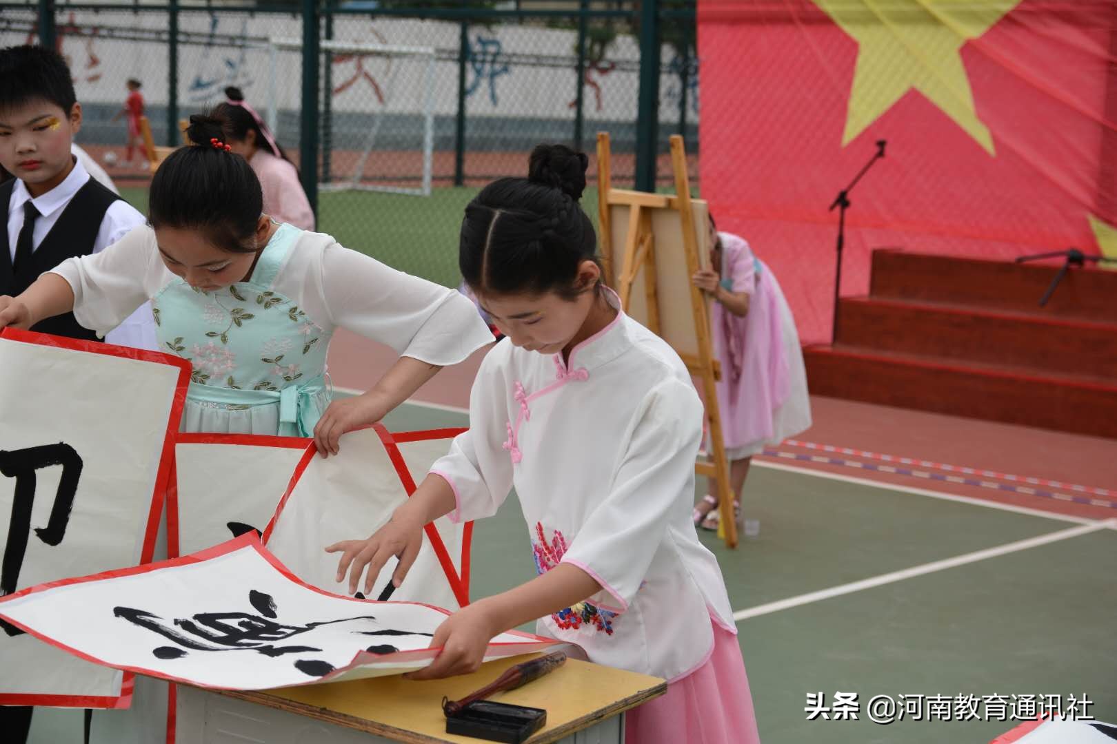 遂平少先队入队仪式,遂平三中小学生入队仪式