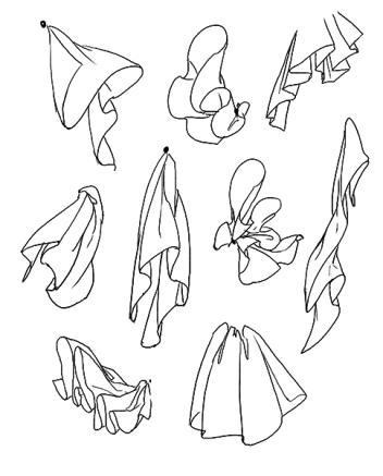 衣服褶皱怎样画,衣服褶皱怎么画