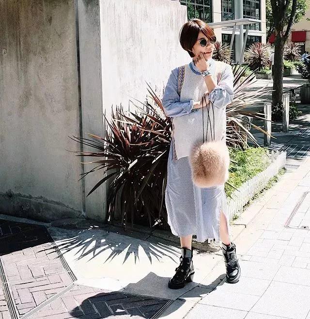 最时髦的孕妇穿搭,日本妈妈精致穿搭