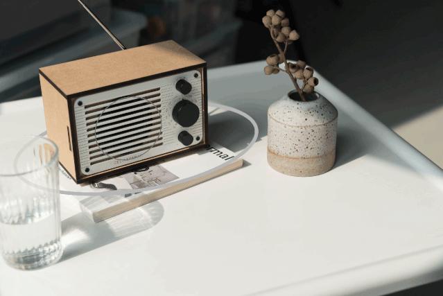 复古音响收音机二合一,木质diy收音机套装