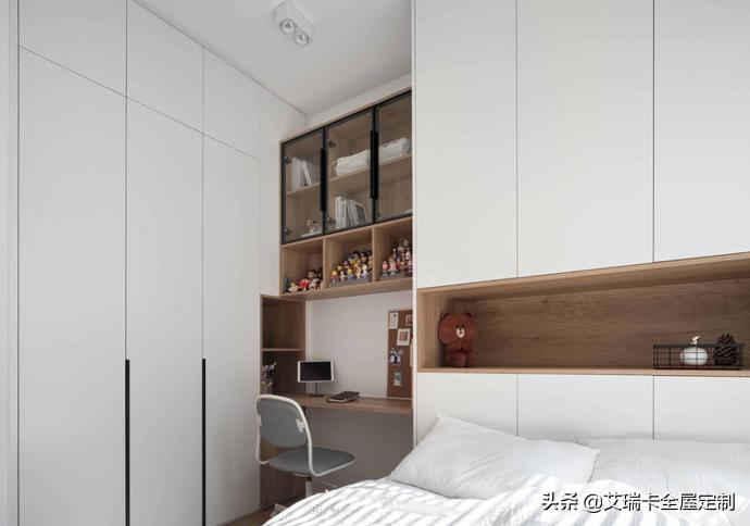 现代风格全屋定制柜子,简约风全屋柜子白色设计