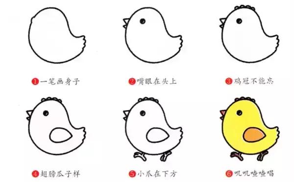 小蜗牛春夏秋冬四季创意画简笔画,亲子启蒙创意简笔画蝴蝶和蜻蜓