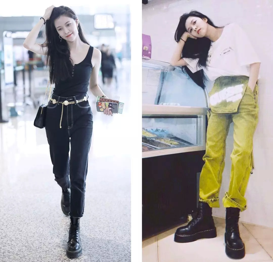 一点也不热,酷妹的马丁靴里都有空调