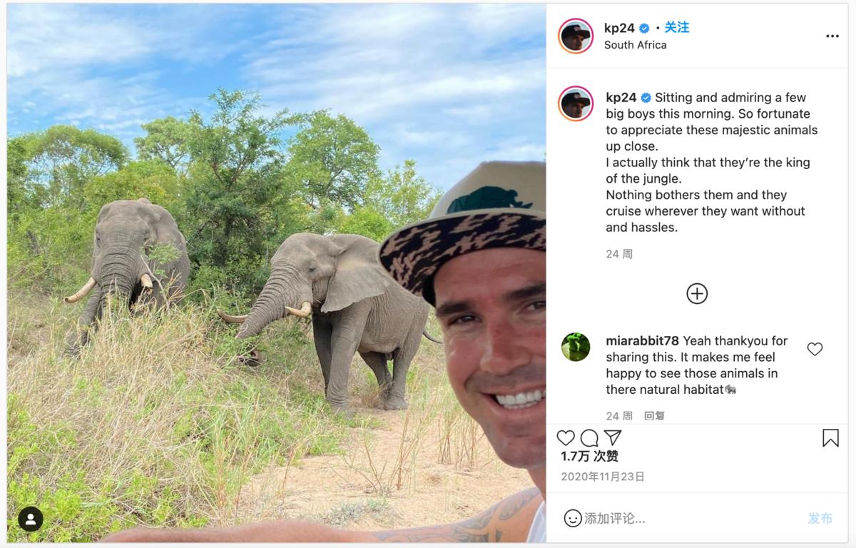 KevinPietersen:保护濒危动物,需要创业精神和专业态度