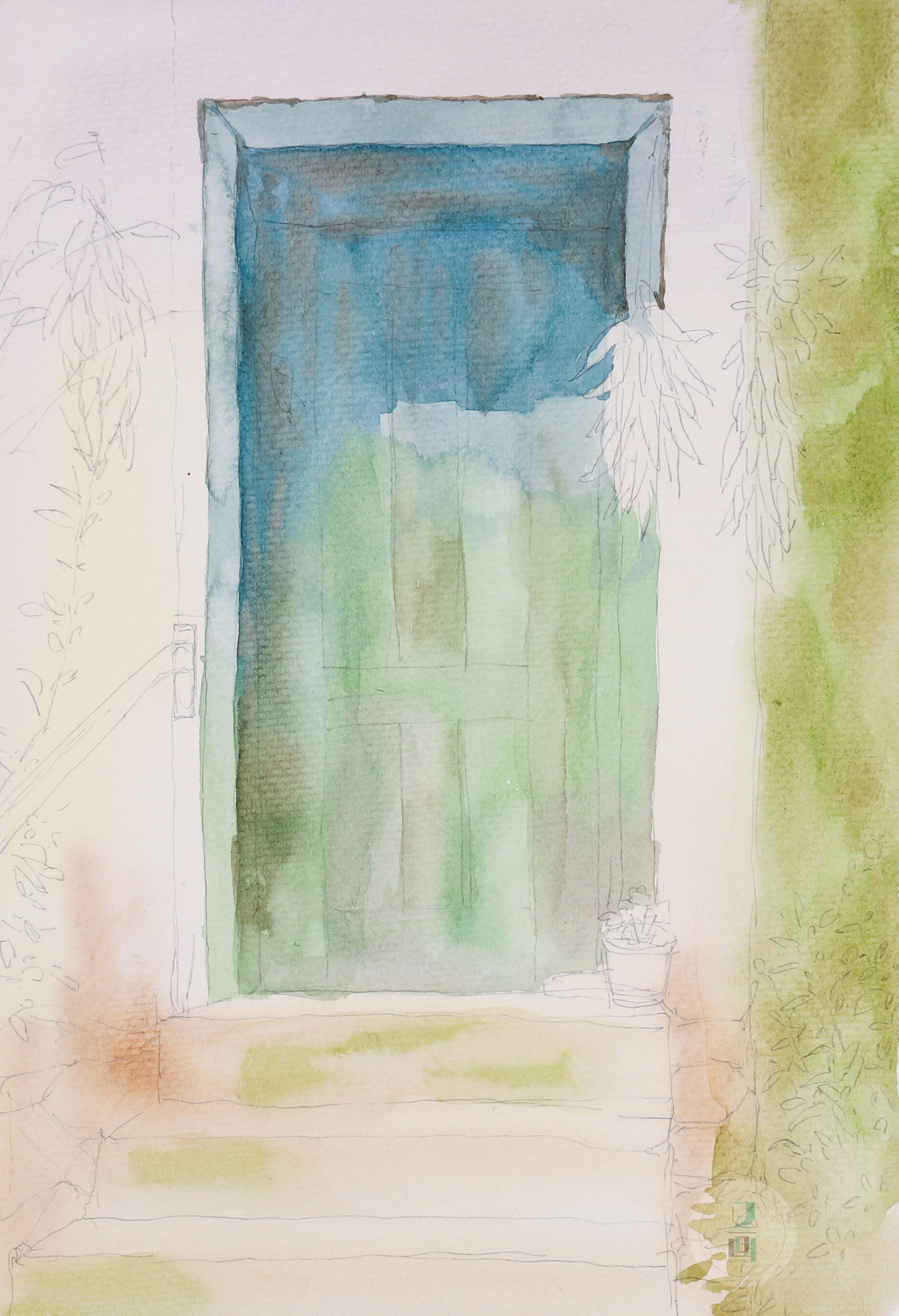 简单随性的水彩教程,水彩生动技巧视频