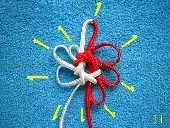 单绳串珠间隔打结方法教程,单绳串珠打结的方法