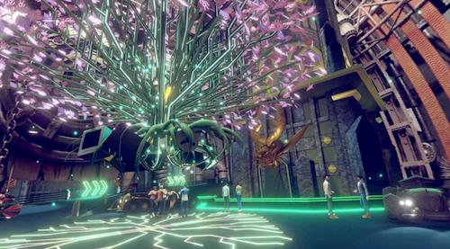 vrchat虚拟现实里体验赛博朋克,vr全球虚拟大会