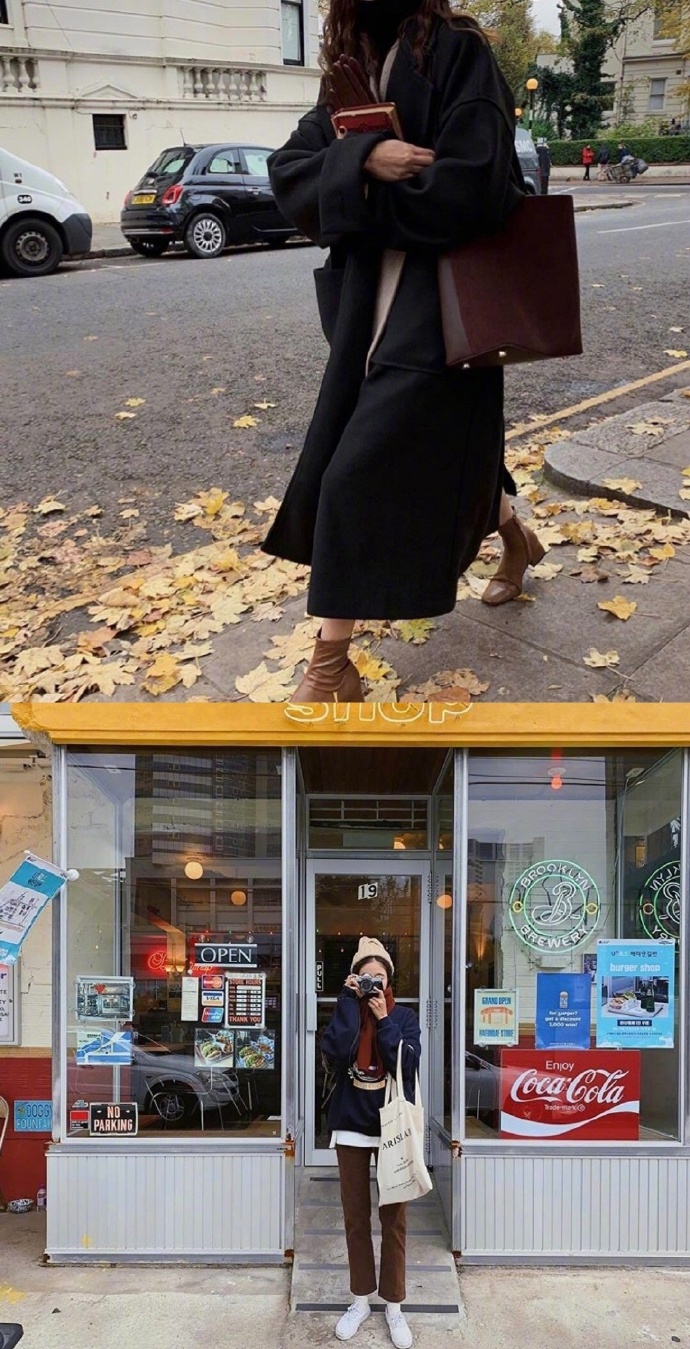 韩国欧尼干练秋冬穿搭,韩国欧尼清新甜美的日常穿搭范本