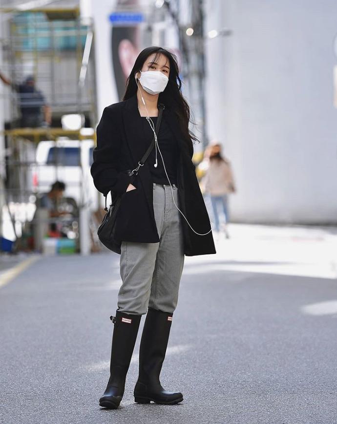 韩国的西装穿搭,韩国女生冬季西装穿搭