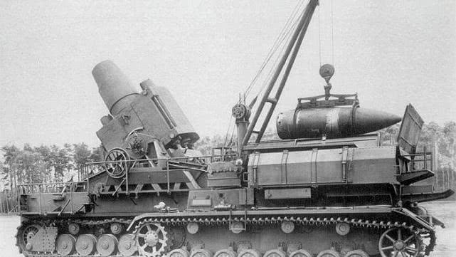 德国二战做了几门卡尔臼炮,二战德军卡尔臼炮坦克