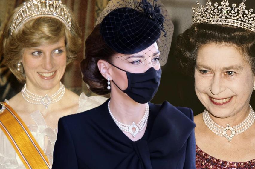 凯特加冕礼项链,凯特红毯造型效果图