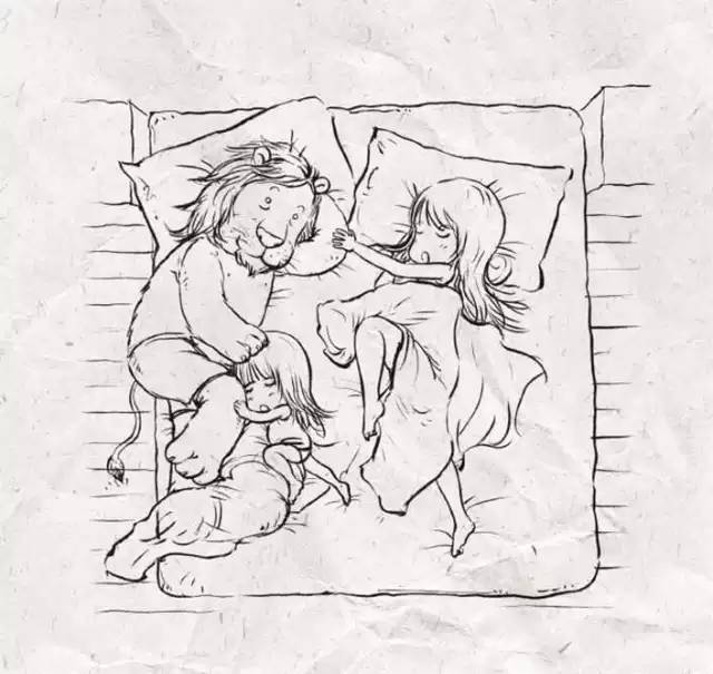 一位爸爸画的一幅画,一位父亲给女儿的画