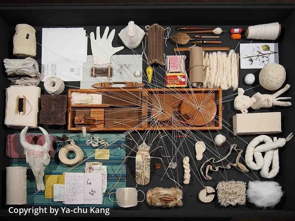 棉花艺术作品,棉花手工艺术作品