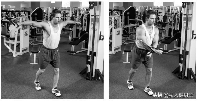 左边圆形胸肌右边方形胸肌,初学者胸肌锻炼方法图解