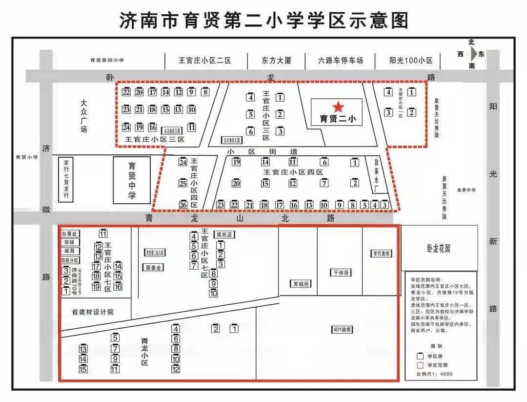 2019年小学学区房划分,市中区小学片区划分