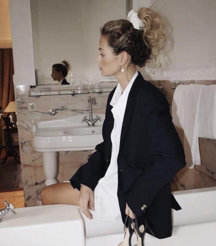 法式赫本风真丝高级感,法式复古大码真丝