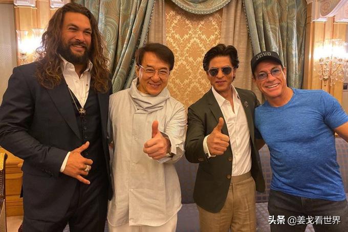 成龙尚格云顿史泰龙合照,成龙杰森斯坦森