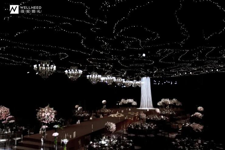 盐城扬帆星空主题婚礼,一场蓝色的梦幻星空主题婚礼