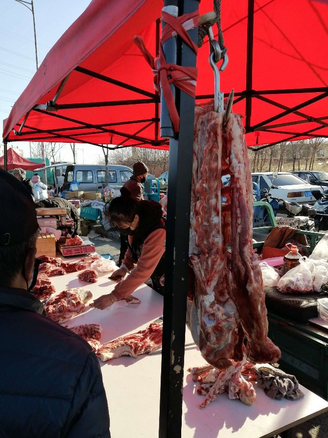 阜新东风路大早市,阜新东风路早市牛肉