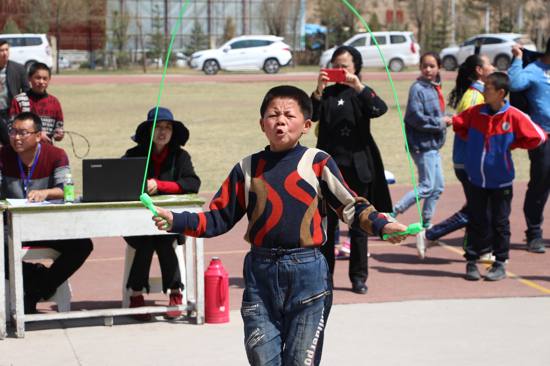 和政县举办中小学生乒乓球、一分钟跳绳比赛