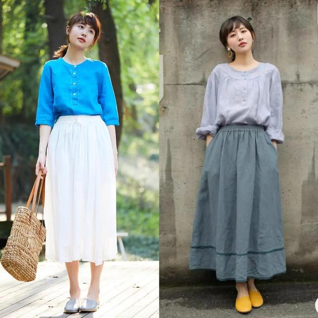今年流行“棉麻裙穿搭”了，清凉透气又舒适时髦，轻松穿出文艺范