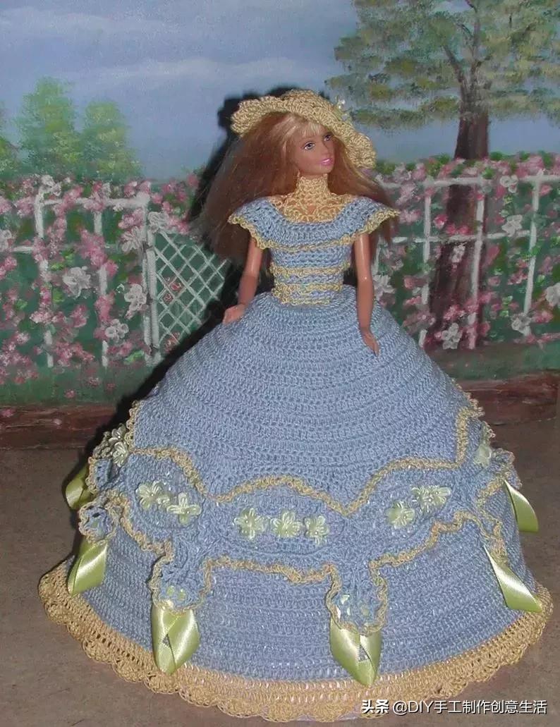 娃娃的衣服怎么钩简单,钩最简单的娃娃衣服教程