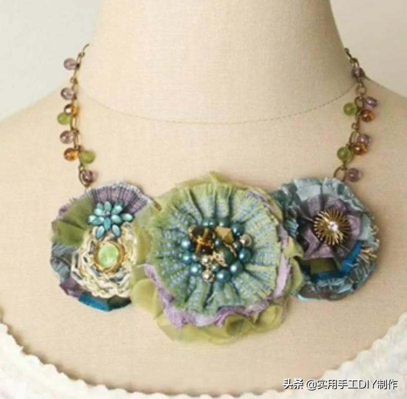 颈饰diy教程,漂亮的颈部装饰品