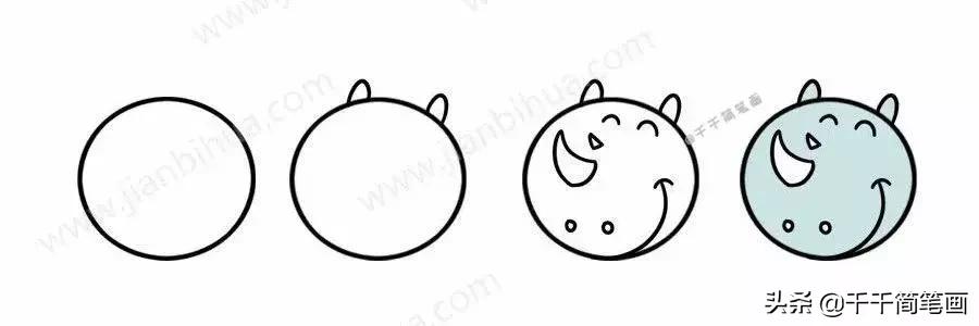 各种小动物头像简笔画图片,简笔画小动物情侣头像