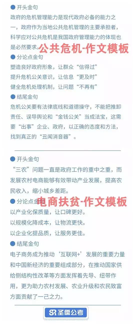 公务员申论作文万能模板,申论作文万能模板背诵