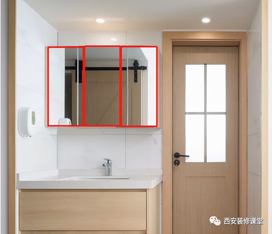 浴室镜柜单配镜子,柜子里贴镜子