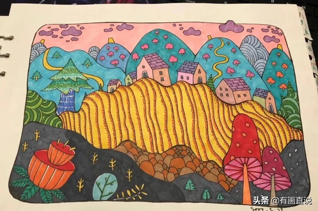 儿童创意画9-12岁,儿童创意画7-8岁创意画入门教程