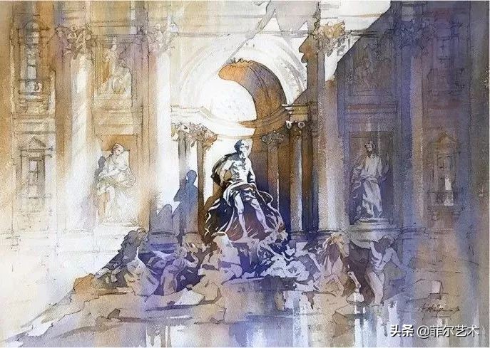 水彩意境图片欣赏,水彩颜色丰富