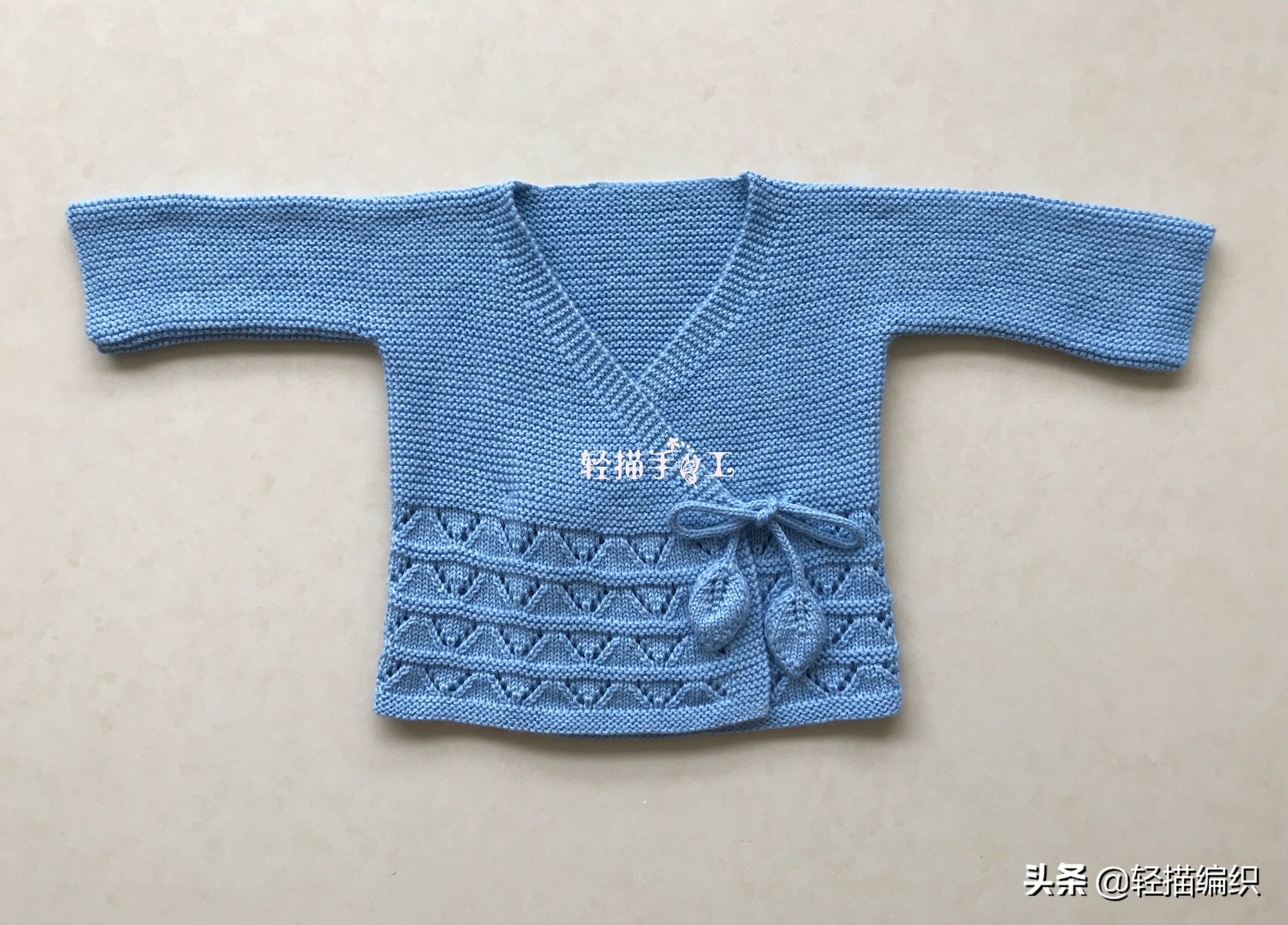 婴儿斜襟开衫针织教程,100种婴儿开衫花样新款