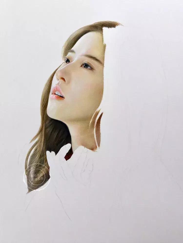 惊艳的彩铅画兔子,惊艳唯美的彩铅画