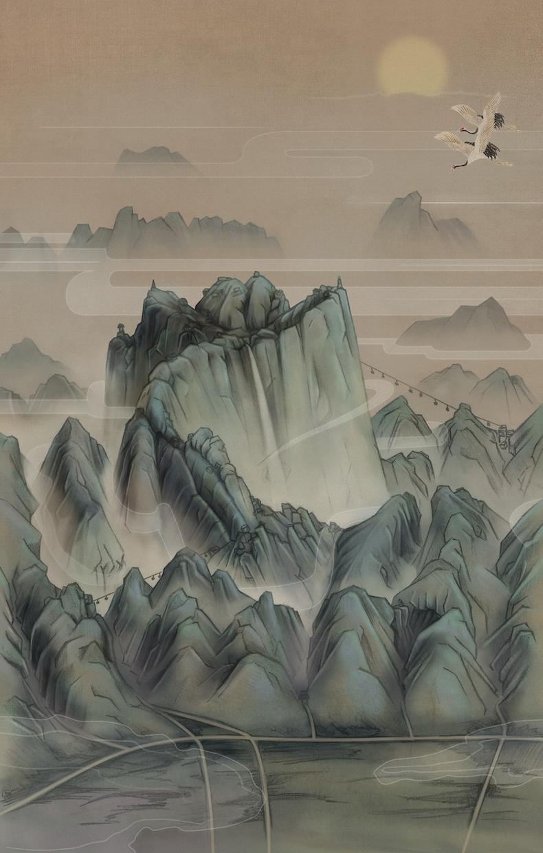 华山地图高清版攻略,最全华山攻略地图