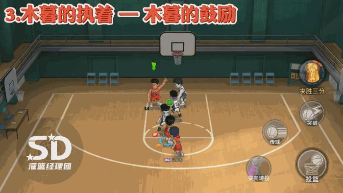 灌篮高手手游所有角色大招的帽点,灌篮高手手游木暮三分球怎么盖