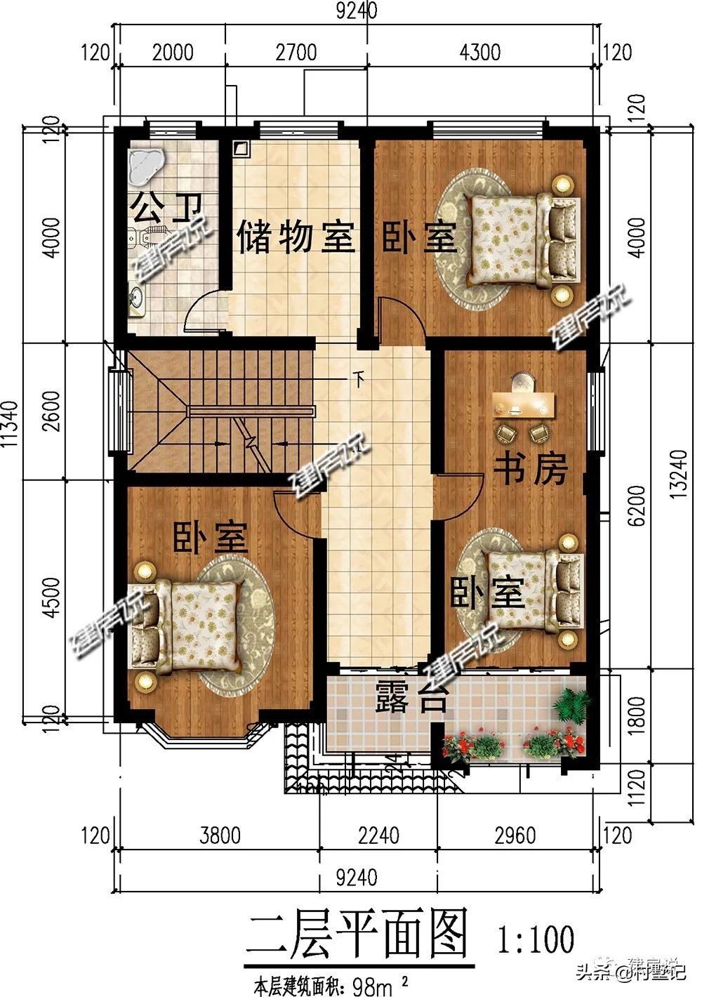 最适合农村三层平顶别墅,10套适合农村自建小别墅