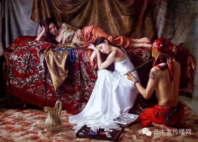 王剑的绘画作品欣赏,画家王剑粉笔画作品欣赏