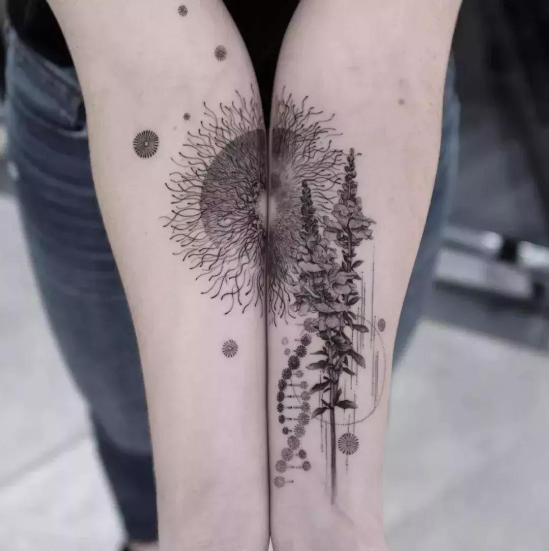 会动的纹身图案,有意境的纹身