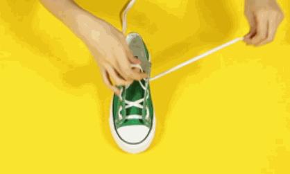 花式系鞋带简单漂亮,弹性鞋带系鞋带方法简单又好看