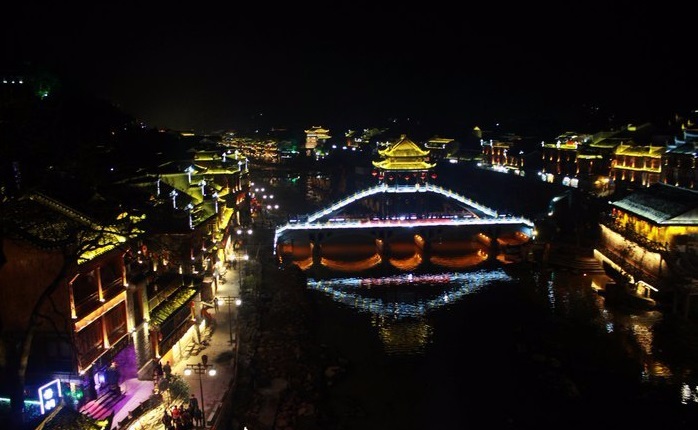 湘西凤凰县古城,湘西土家凤凰古城