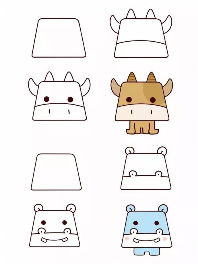 简笔画笔画小动物,简笔画大全小动物简笔画